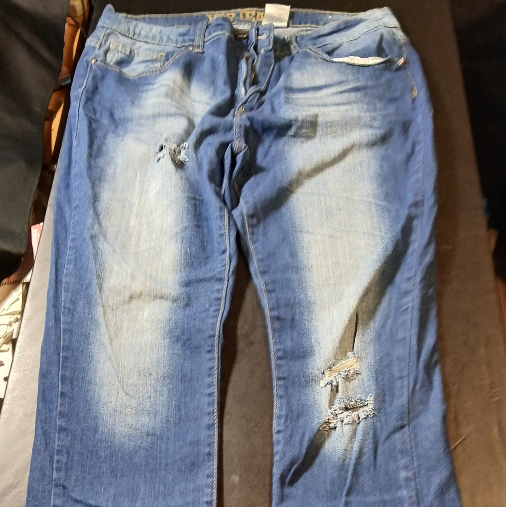Vip Blue Denim Jean Size 15/16 Women's